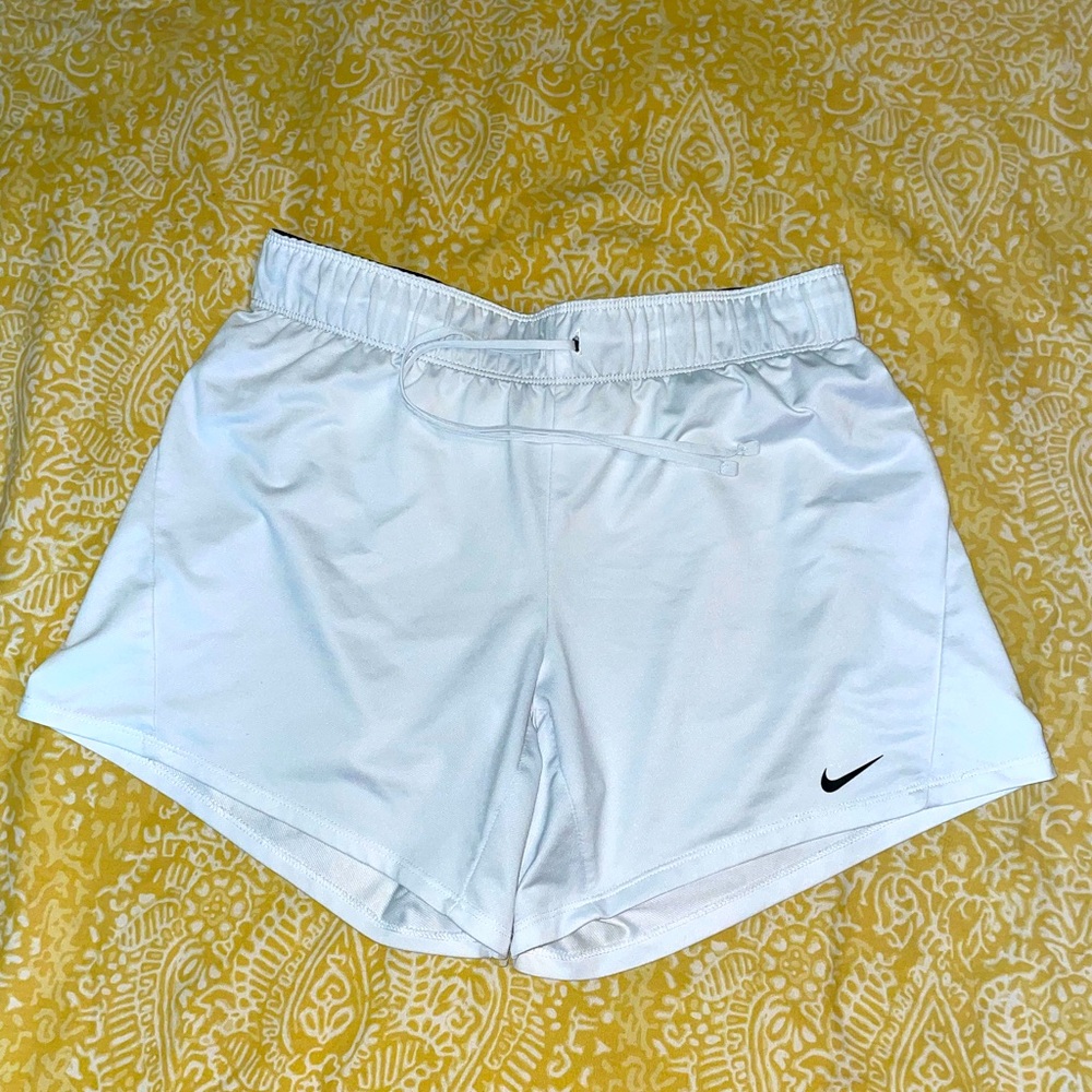 White womens nike shorts